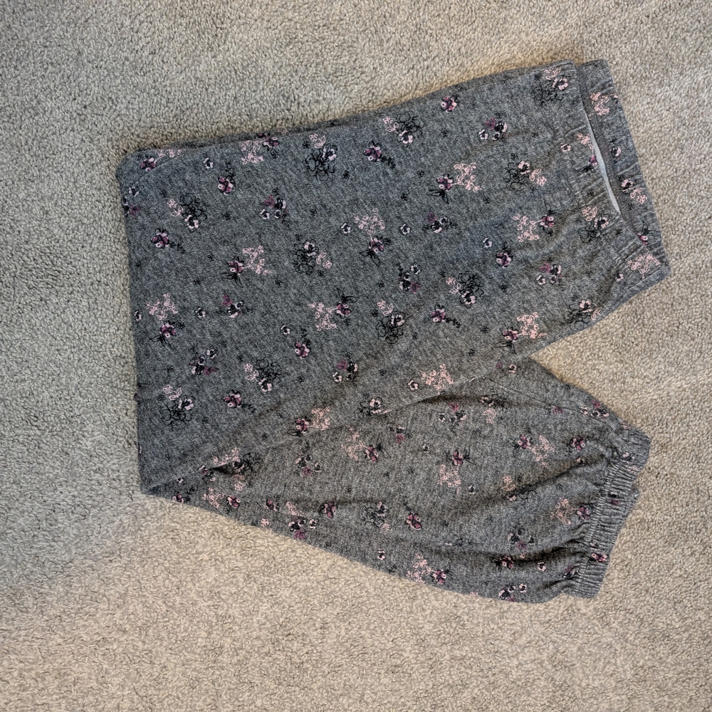 3 For 18 Adore Me Gray Floral Joggers - Picture 3 of 6